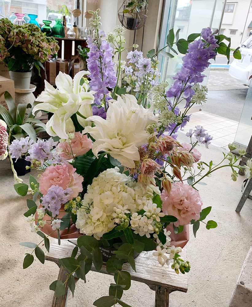富士市花屋ローズヒップの2021年7月24日の花束・フラワーアレンジメント１