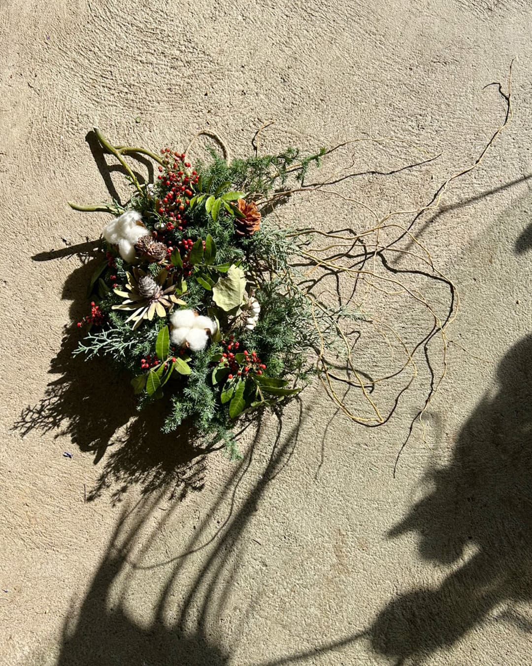 富士市おしゃれ花屋ローズヒップのクリスマスリース